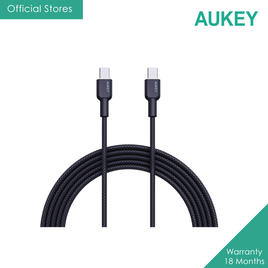 AUKEY CB-NCC1 1M Nylon Braided USB C to C Cable