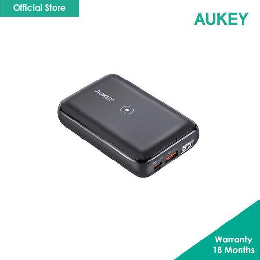 AUKEY PB-WL01S 10000mAh Basix Pro Mini Wireless Charging Power Bank