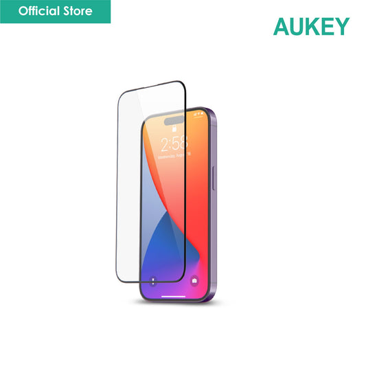 AUKEY SP-GT10 iPhone 15 Series ClearView Super Clear Tempered Glass 1PC Pack